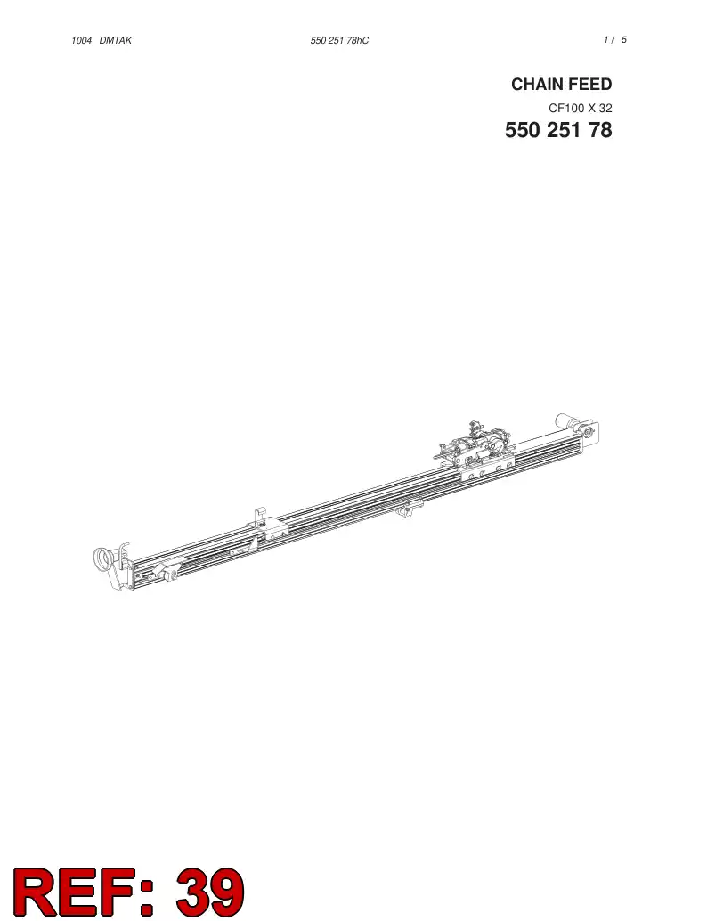85056679 850 566 79 CHAIN - Sandvik Technical Drawing