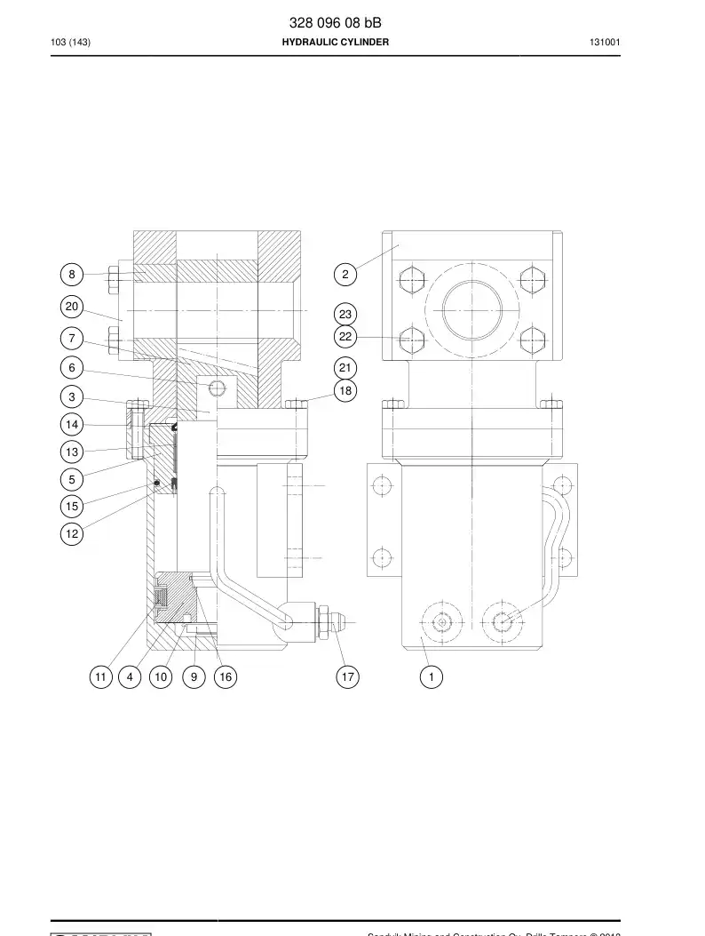 85059859 850 598 59 SEAL KIT - Sandvik Technical Drawing
