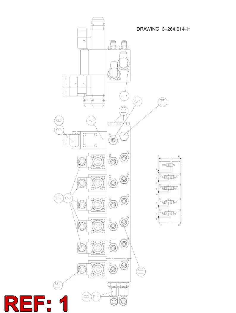 85065849 850 658 49 BASE PLATE - Sandvik Technical Drawing