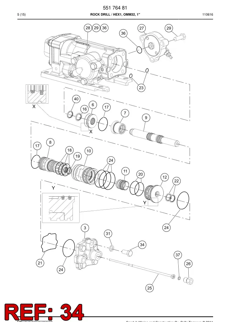 85068059a 850 680 59a Hexagon head screw - Sandvik Technical Drawing