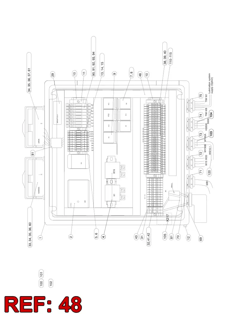 85069509 850 695 09 Terminal, Cable - Sandvik Technical Drawing