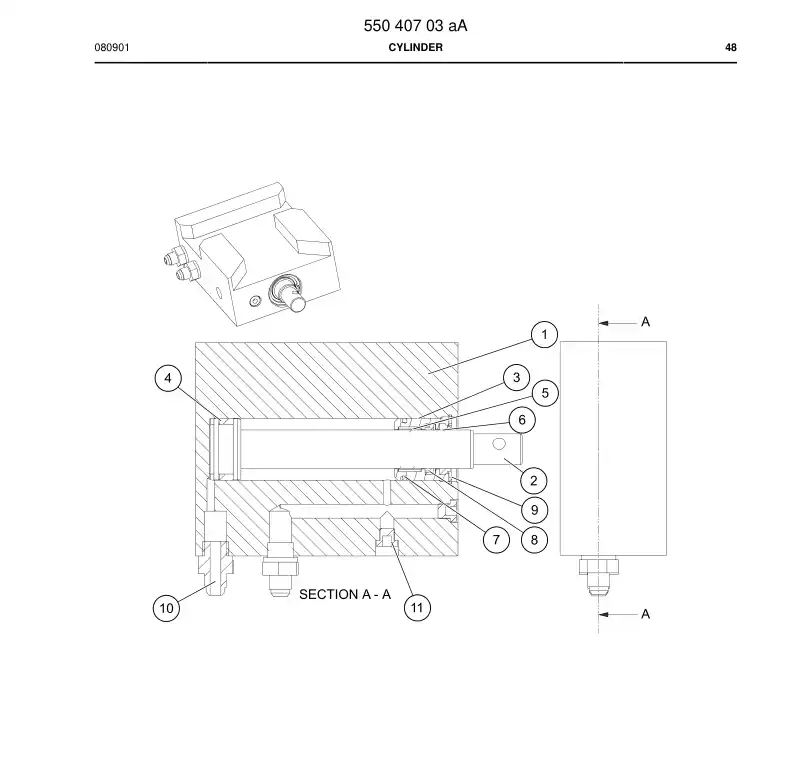 85069909a 850 699 09a Seal kit - Sandvik Technical Drawing