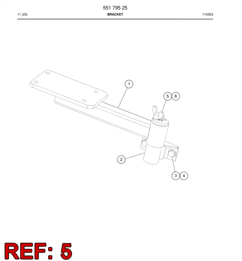 85077079 850 770 79 Wing screw - Sandvik Technical Drawing