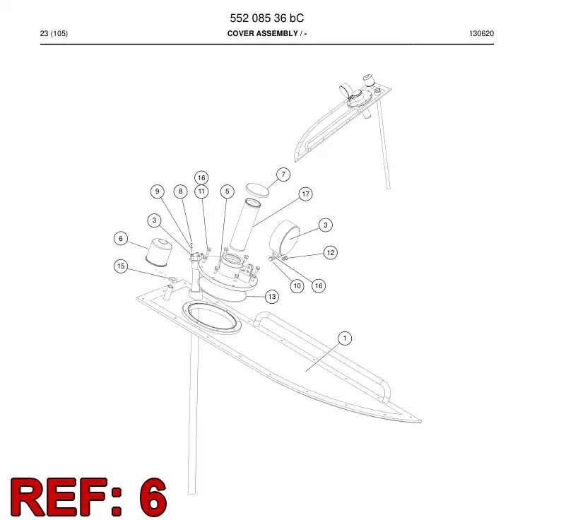 850 794 09d Filter Element, Breather - drawing