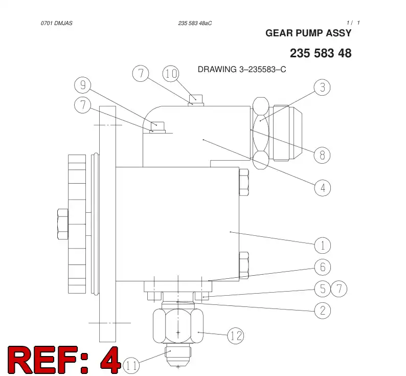 85080989 850 809 89 SPLIT FLANGE FITTING - Sandvik Technical Drawing