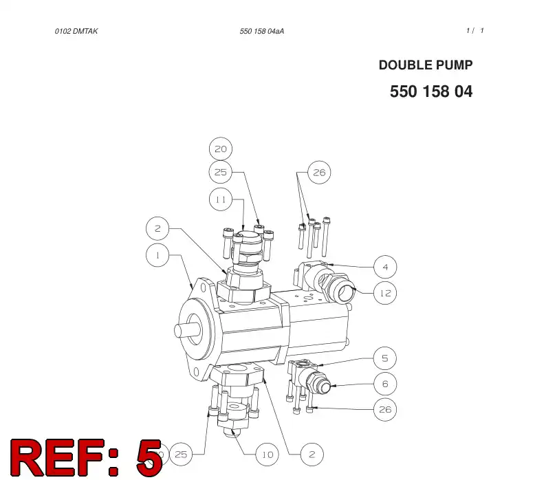 85081049 850 810 49 FLANGE - Sandvik Technical Drawing