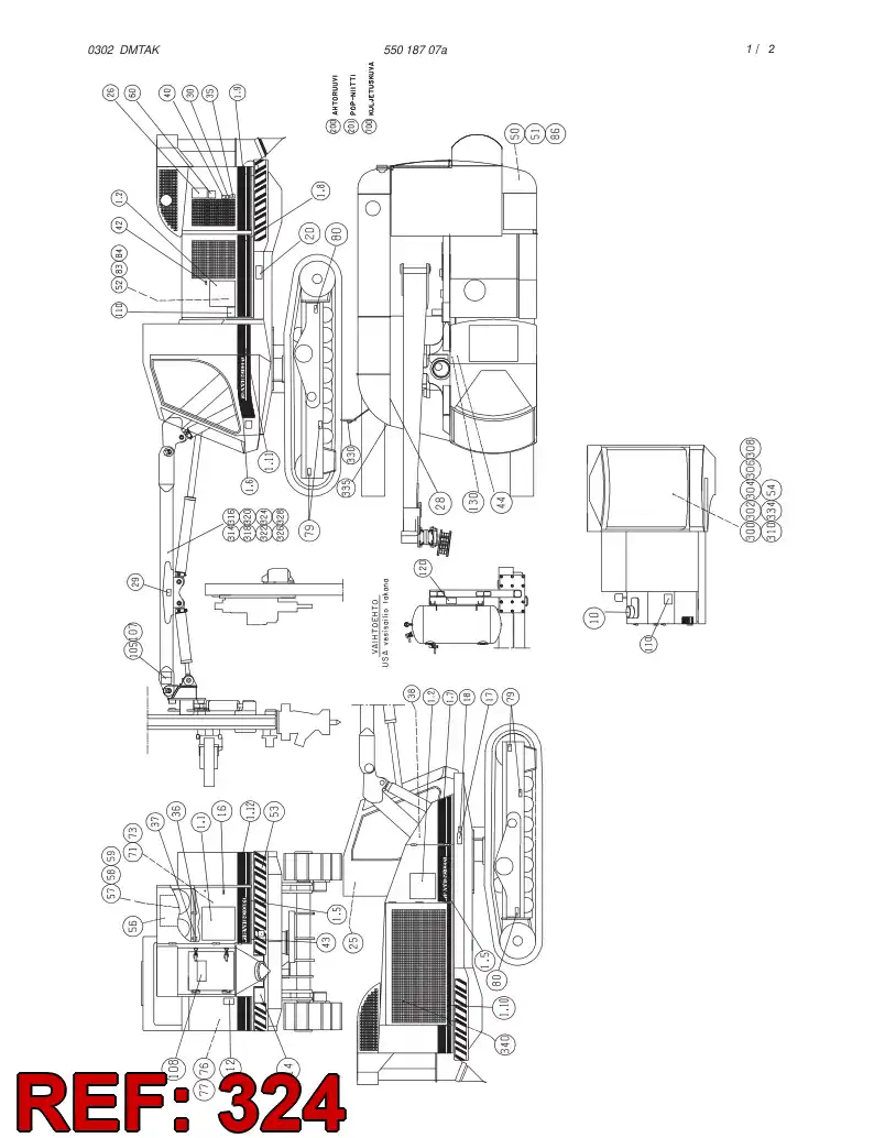 85095399 850 953 99 EDGING PLATE - Sandvik Technical Drawing