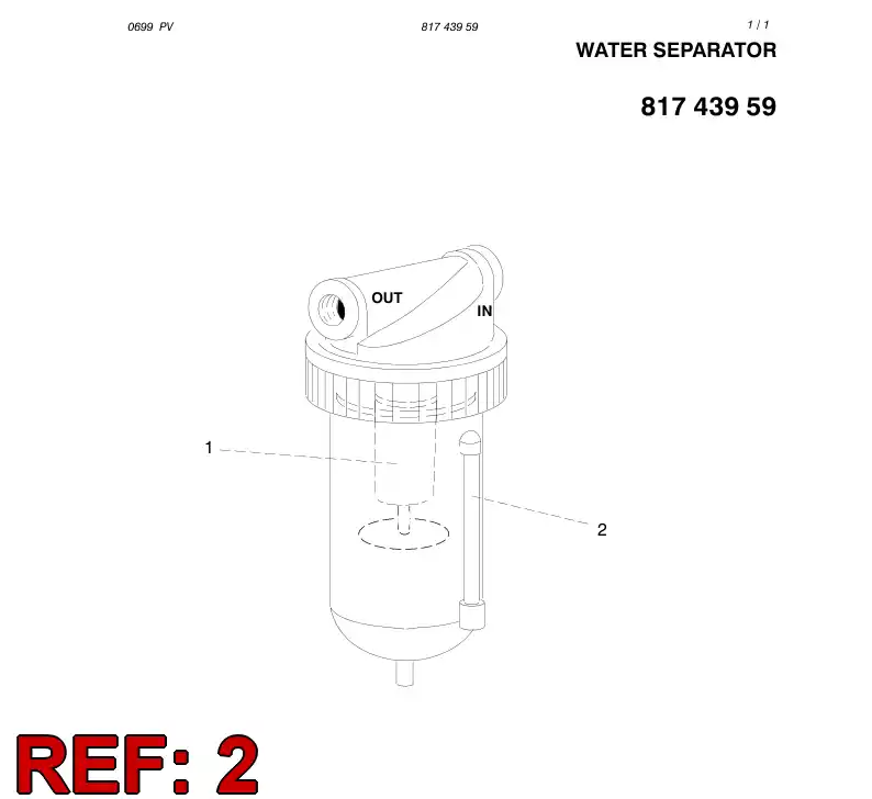 85108009 851 080 09 REPAIR KIT - Sandvik Technical Drawing