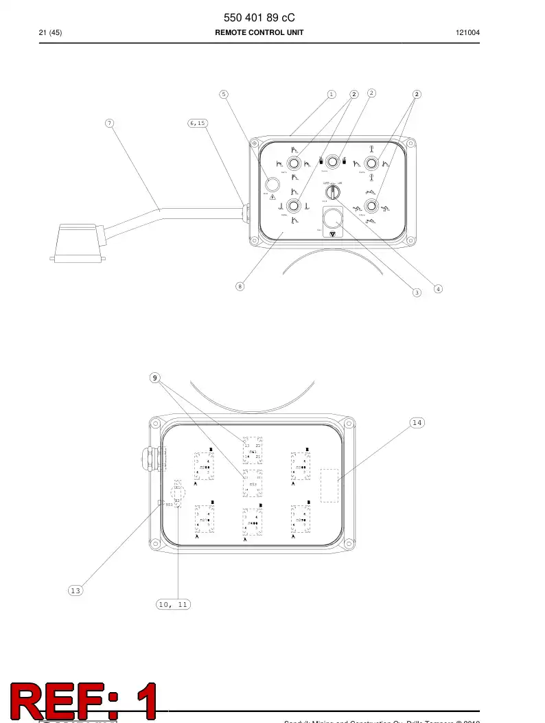 85119579 851 195 79 CONTROL PRING - Sandvik Technical Drawing