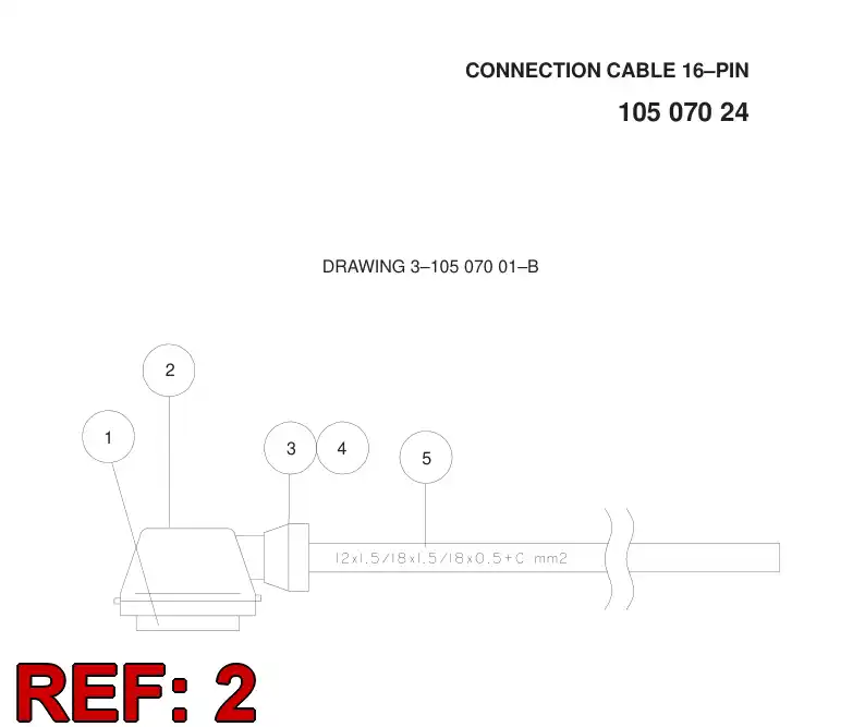 85120369 851 203 69 MANY POLES CLIP CASE - Sandvik Technical Drawing