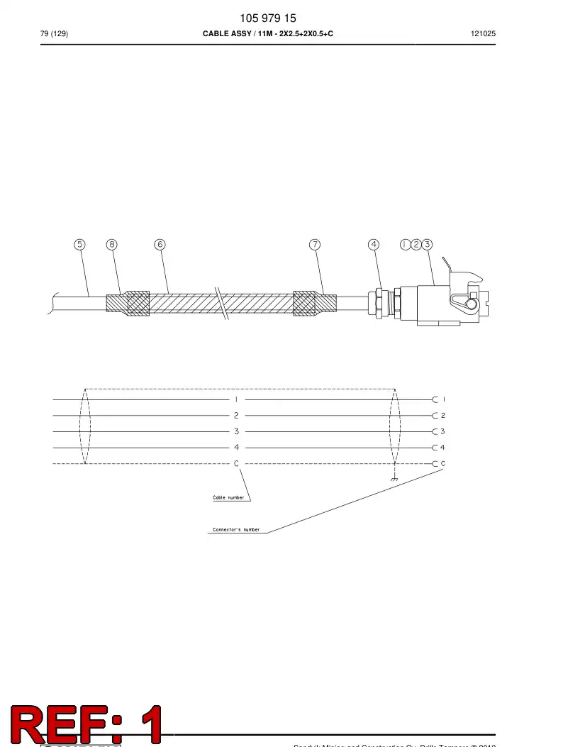 85138499a 851 384 99a Case, Multipolar Connector - Sandvik Technical Drawing