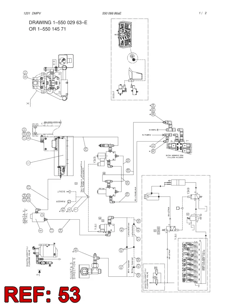 85160529 851 605 29 HOSE FITTING - Sandvik Technical Drawing