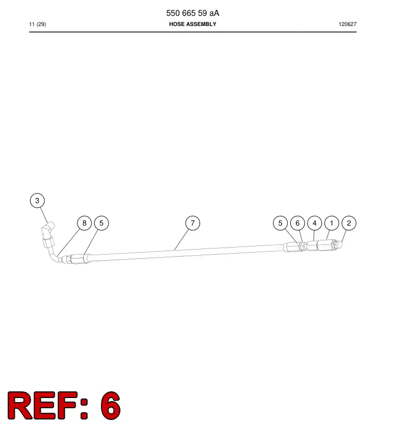 851 605 29a ESPRRAGO DE HOSE - drawing