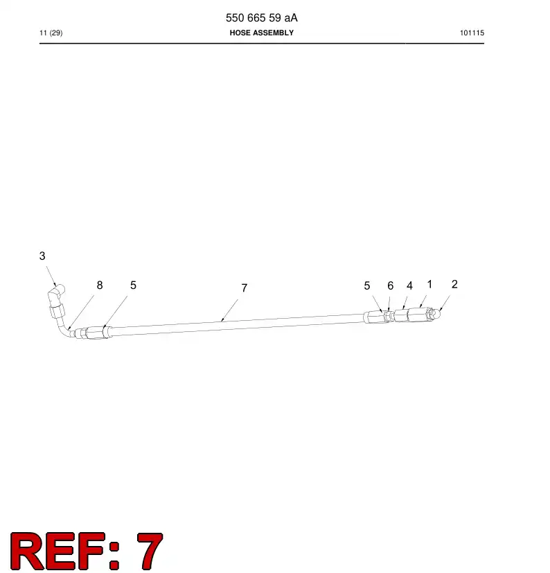 851 606 59a Hose - drawing