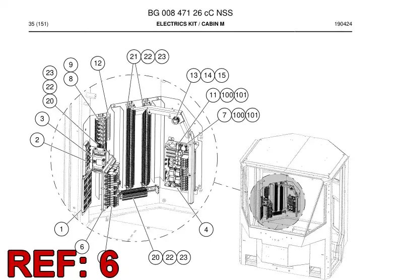 85164569 851 645 69 DAMPER - Sandvik Technical Drawing