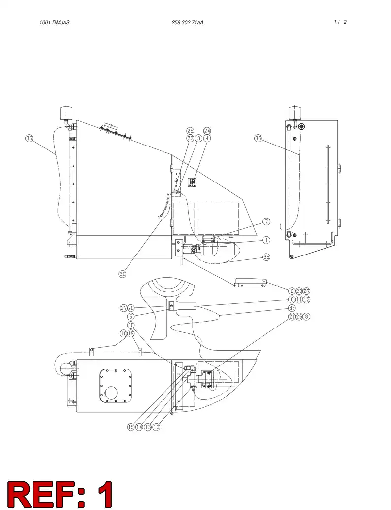 85179259 851 792 59 FUEL FILL PUMP - Sandvik Technical Drawing