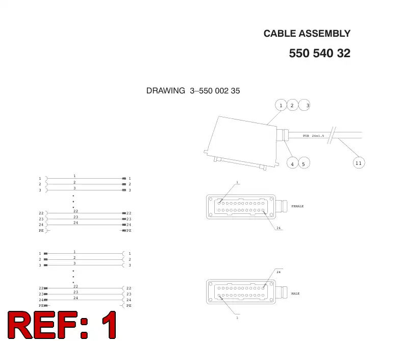 85190079 851 900 79 MANY POLES CLIP CASE - Sandvik Technical Drawing