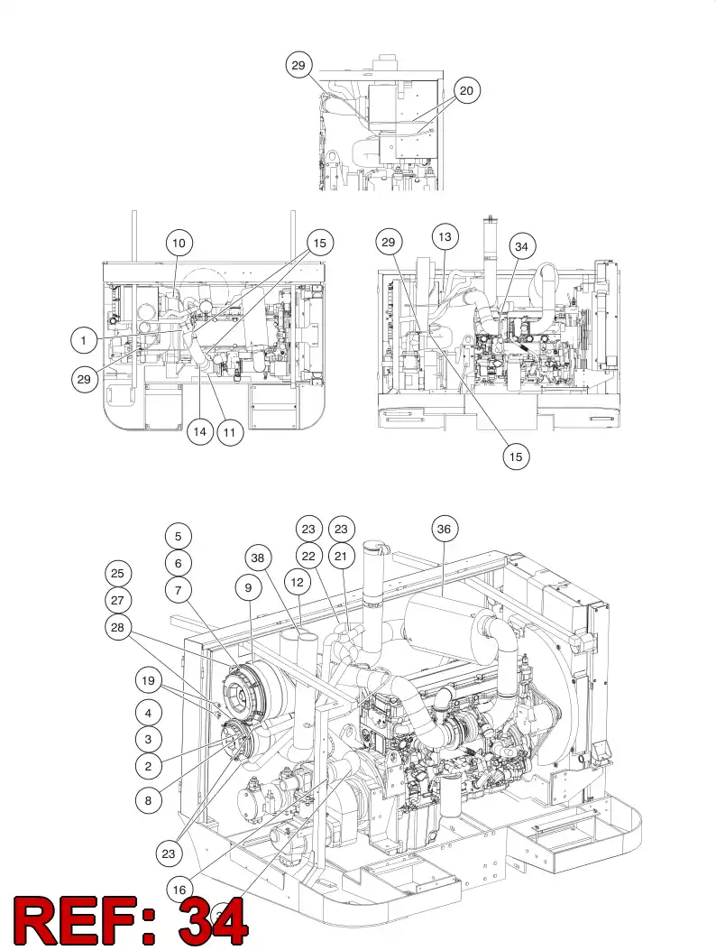 85194269 851 942 69 Clamp, Hose - Sandvik Technical Drawing