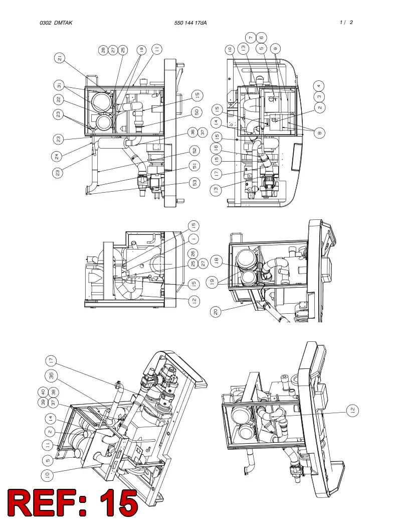85194419 851 944 19 Clamp, Hose - Sandvik Technical Drawing