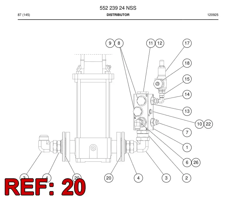 85196569 851 965 69 FLANGE - Sandvik Technical Drawing