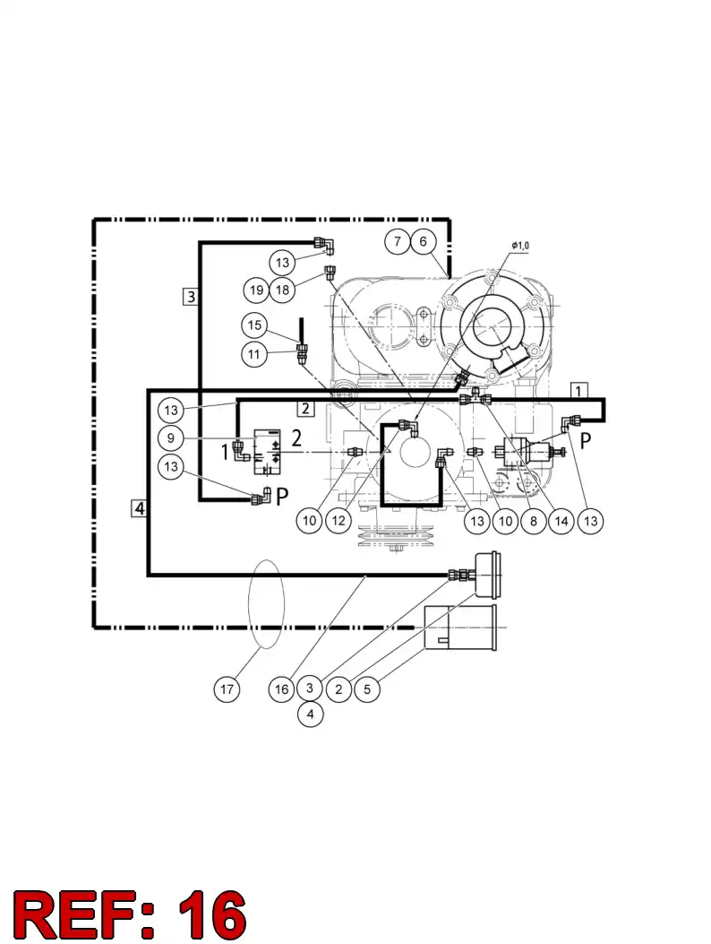 85200299 852 002 99 PLASTIC PIPE - Sandvik Technical Drawing