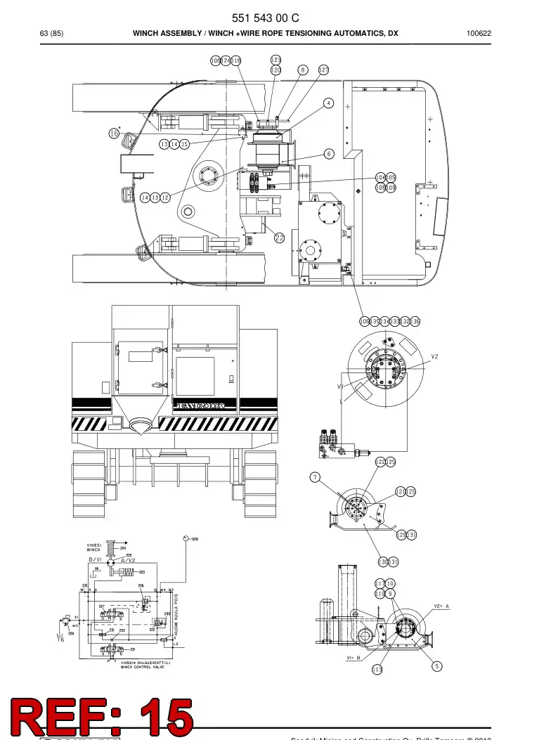 85237649b 852 376 49b Hexagon head screw - Sandvik Technical Drawing