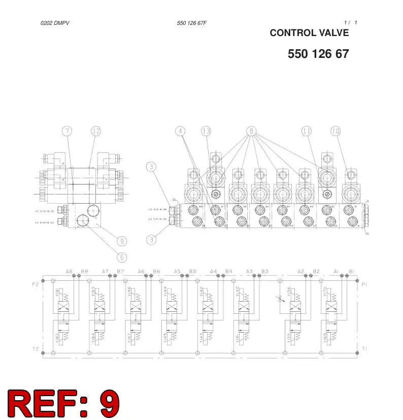 85241749 852 417 49 BASE PLATE - Sandvik Technical Drawing