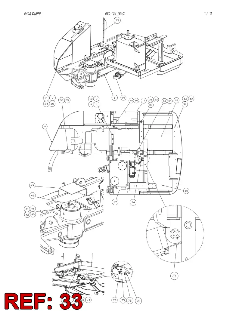 85246129 852 461 29 Washer, Lock, Double - Sandvik Technical Drawing