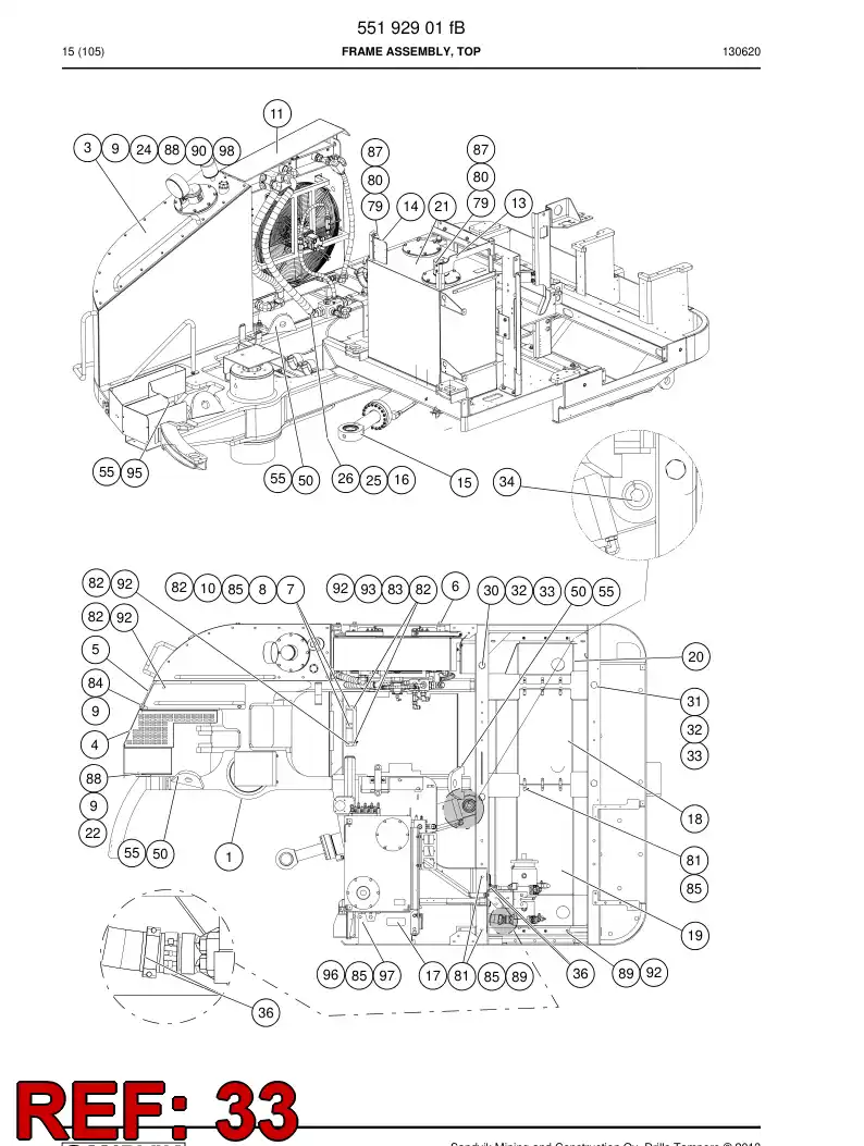 85246129a 852 461 29a WASHER DE SAFETYA DOUBLE - Sandvik Technical Drawing