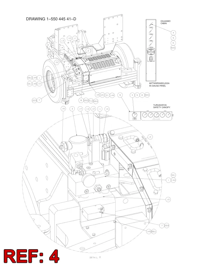 85246389 852 463 89 Gauge, Pressure - Sandvik Technical Drawing