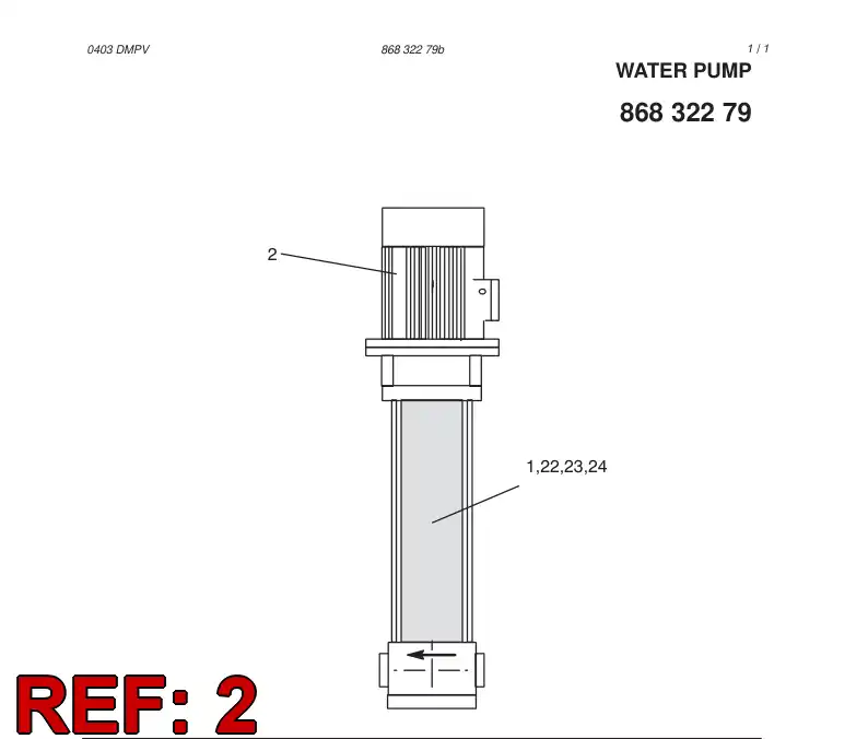 85260389 852 603 89 SQUIRREL-CAGE MOTOR - Sandvik Technical Drawing