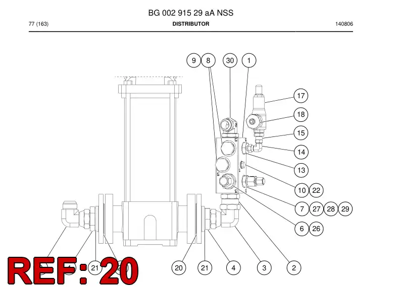 85262019 852 620 19 FLANGE - Sandvik Technical Drawing