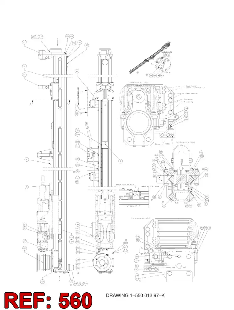 85274759 852 747 59 Washer, Lock, Double - Sandvik Technical Drawing
