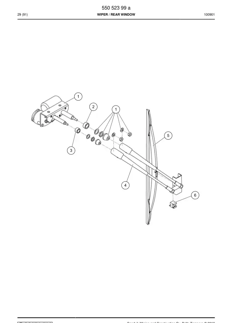 85279139 852 791 39 DOUBLE ARM - Sandvik Technical Drawing