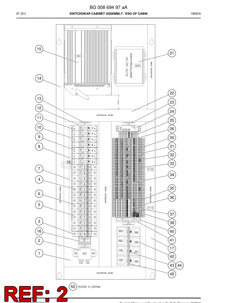 85280189b 852 801 89b Relay - Sandvik Technical Drawing