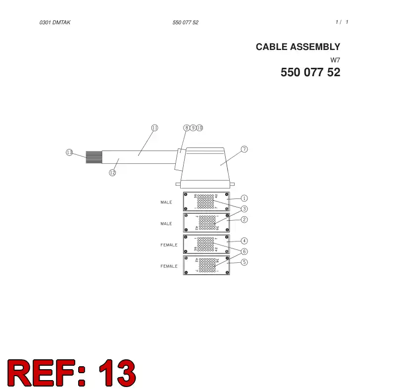 85287019 852 870 19 TERMINAL BUSHING - Sandvik Technical Drawing