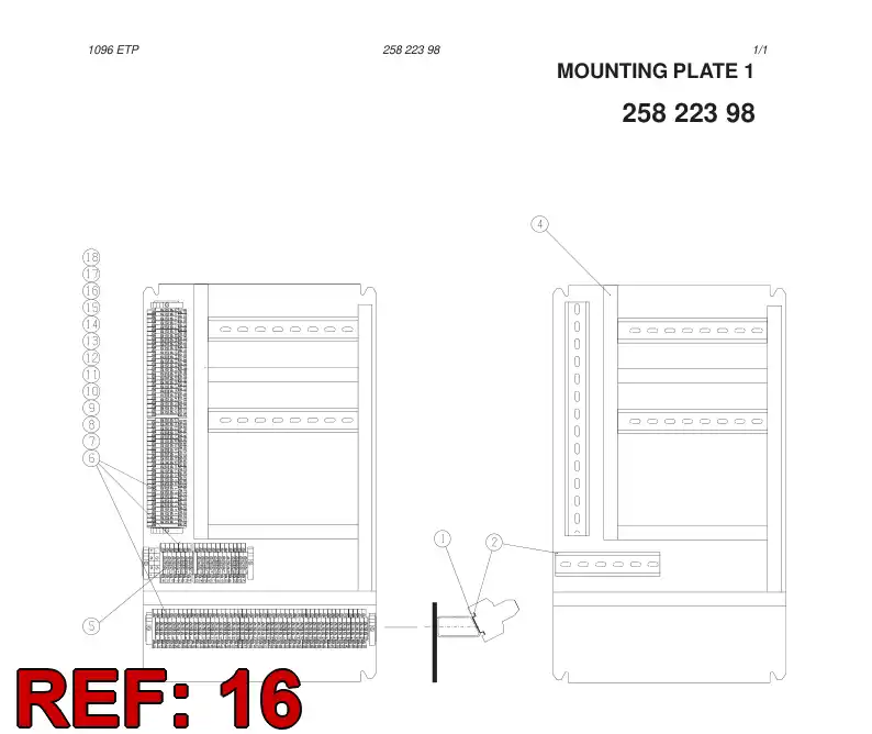85289299 852 892 99 TERMINAL MARKING STRIP - Sandvik Technical Drawing