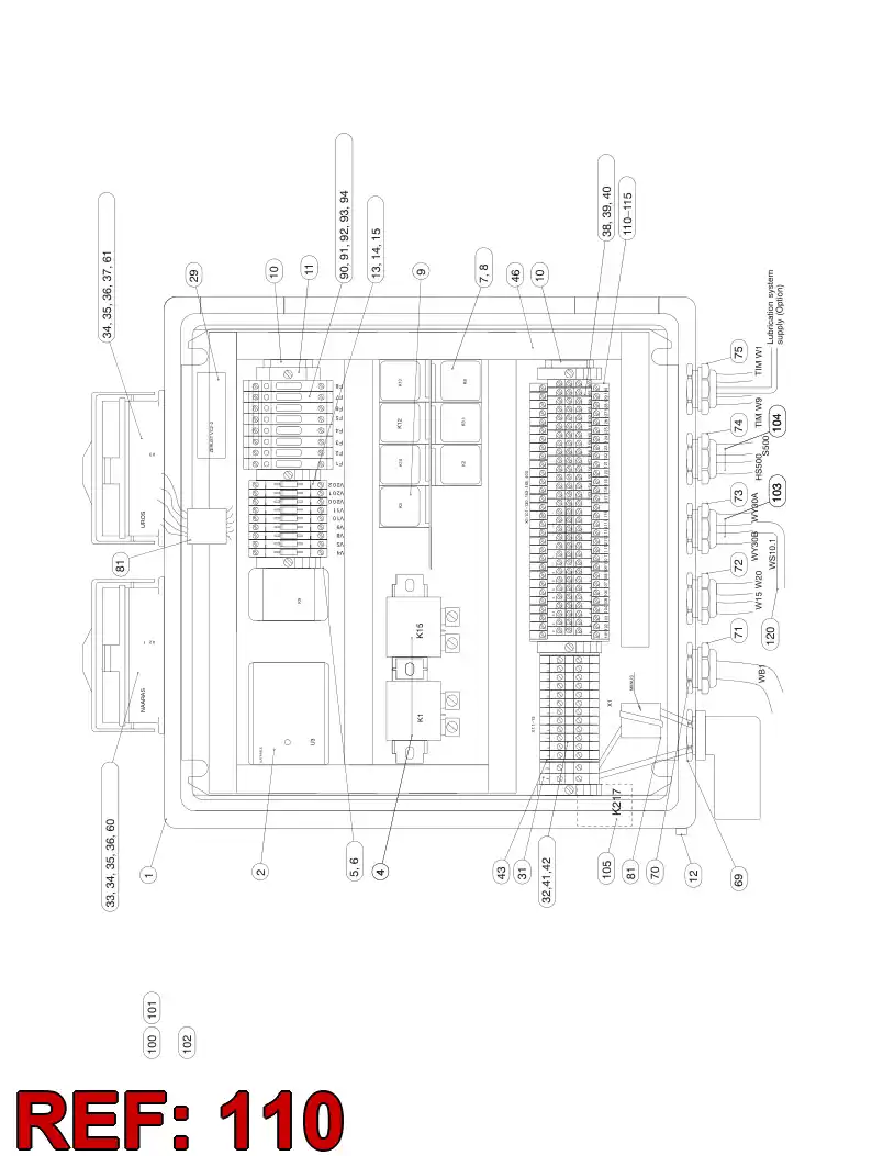 85289579 852 895 79 TERMINAL MARKING STRIP - Sandvik Technical Drawing