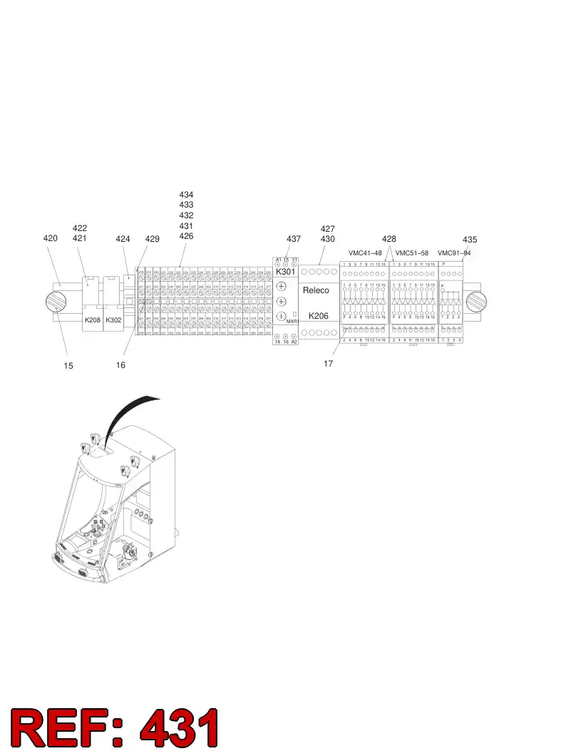 85290519 852 905 19 TERMINAL MARKING STRIP - Sandvik Technical Drawing