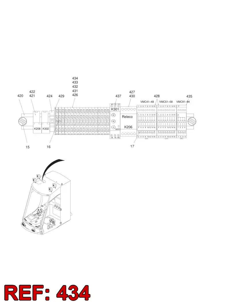 85290809 852 908 09 TERMINAL MARKING STRIP - Sandvik Technical Drawing