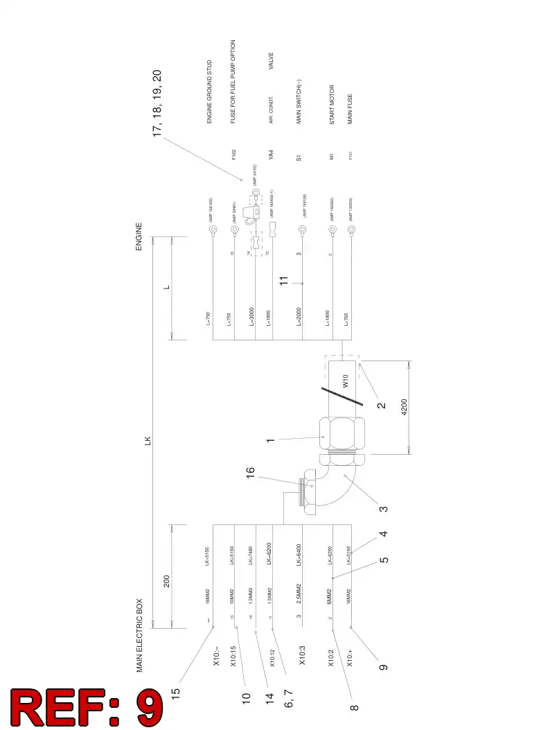 85314009 853 140 09 Bushing, Terminal - Sandvik Technical Drawing