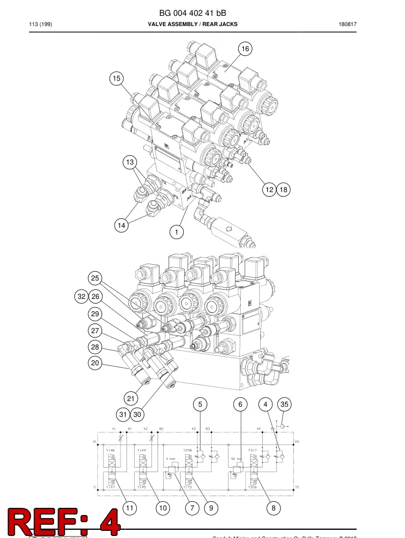 85316439a 853 164 39a Valve, Restrictor, One Way - Sandvik Technical Drawing