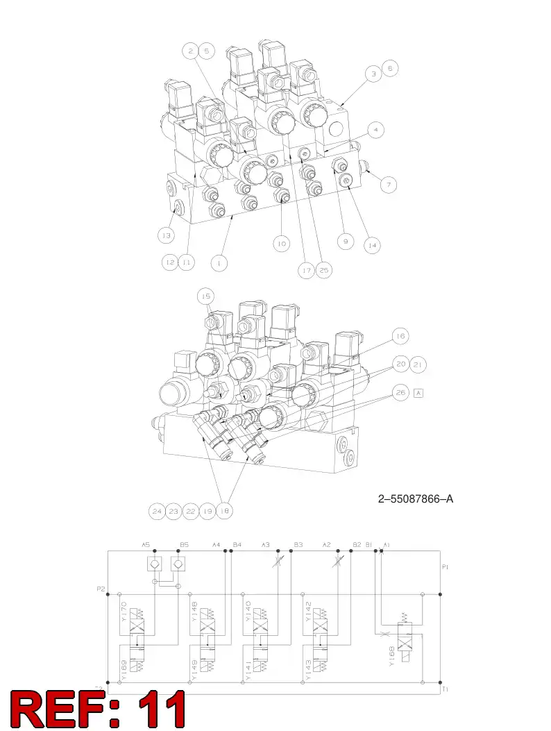 85316569 853 165 69 VLVULA, RETENO, PILOTO PARA ABRIR - Sandvik Technical Drawing