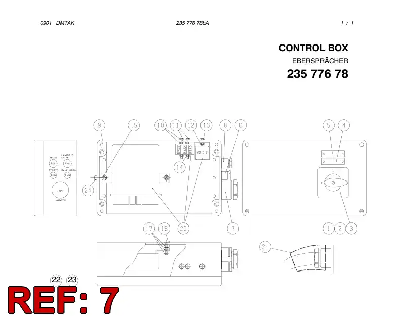 85321009 853 210 09 COMPRESSION GLAND - Sandvik Technical Drawing