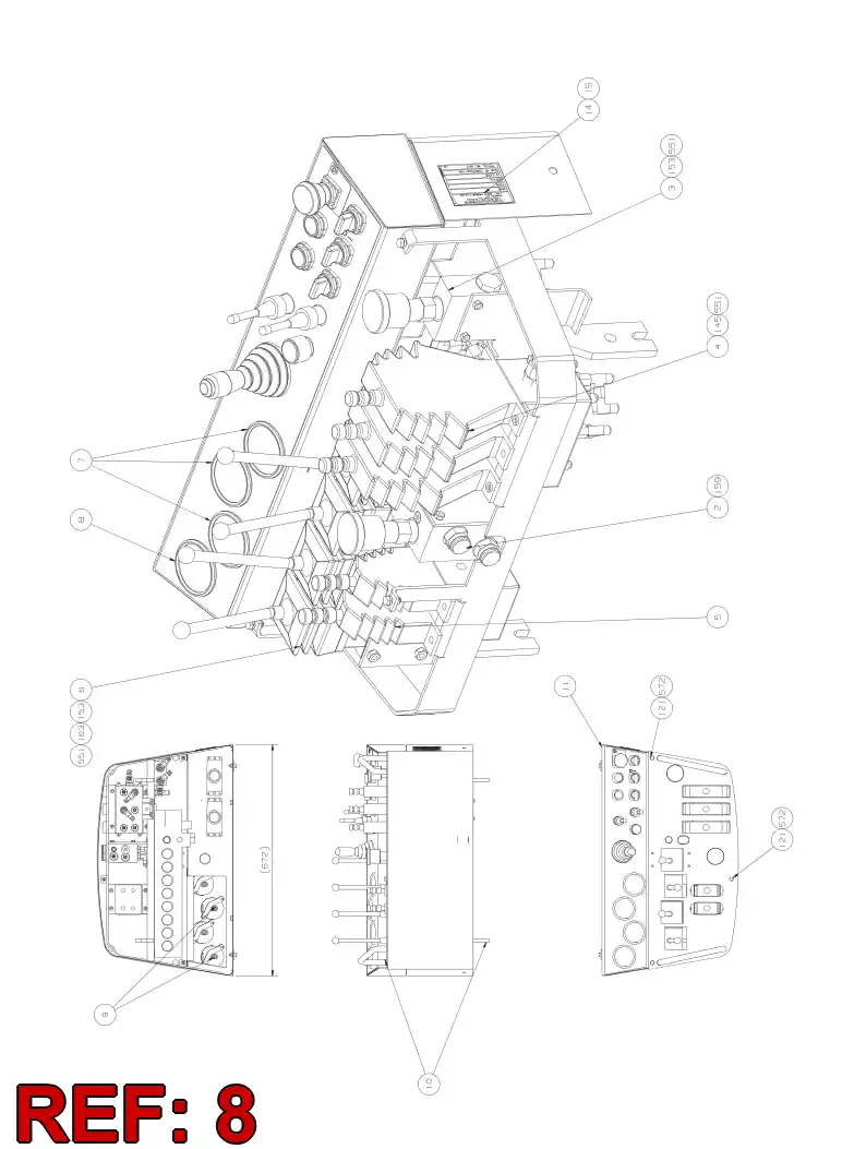 85325179 853 251 79 Gauge, Pressure - Sandvik Technical Drawing