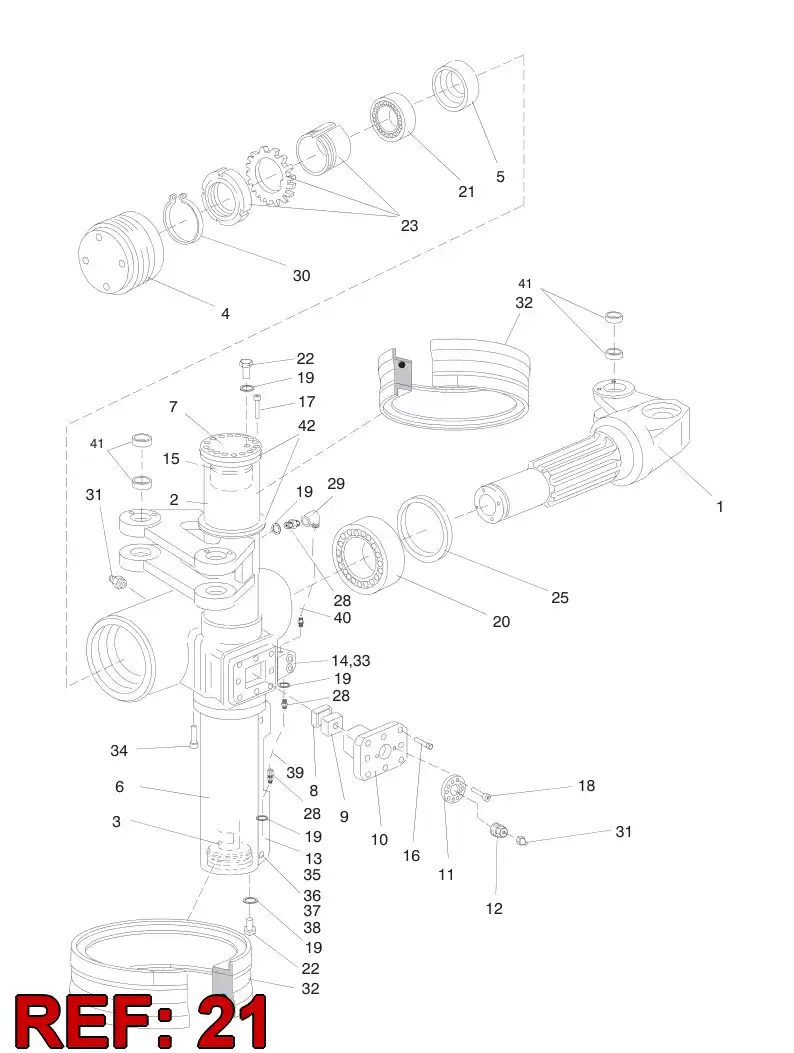 85325739 853 257 39 BEARING - Sandvik Technical Drawing