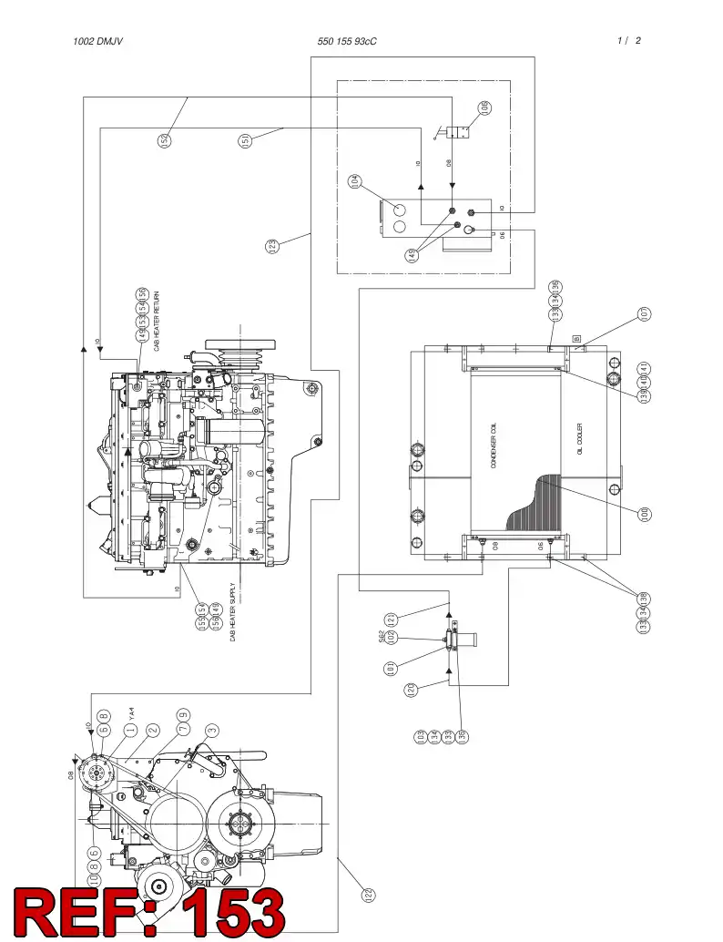 85338389 853 383 89 Connector, Male - Sandvik Technical Drawing