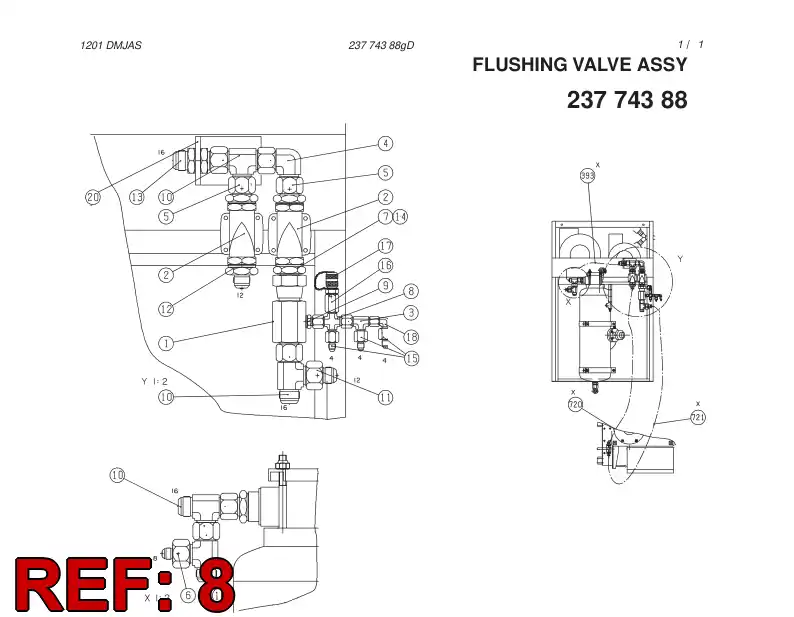 85339139 853 391 39 Adapter, Cross - Sandvik Technical Drawing