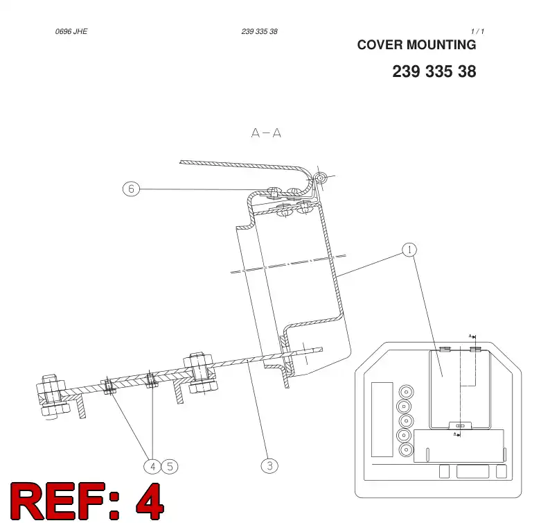 85343109 853 431 09 Hexagon head screw - Sandvik Technical Drawing