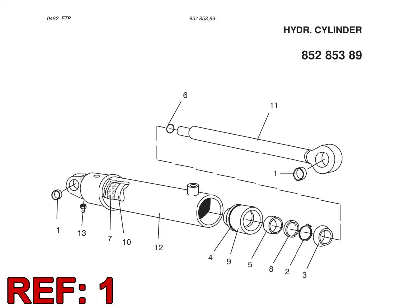 85353269 853 532 69 BEARING - Sandvik Technical Drawing